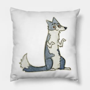 Border collie clever dog Pillow