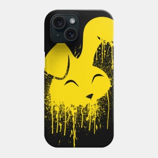 Hot Yellow Neon Spray Paint Cute Bunny Phone Case