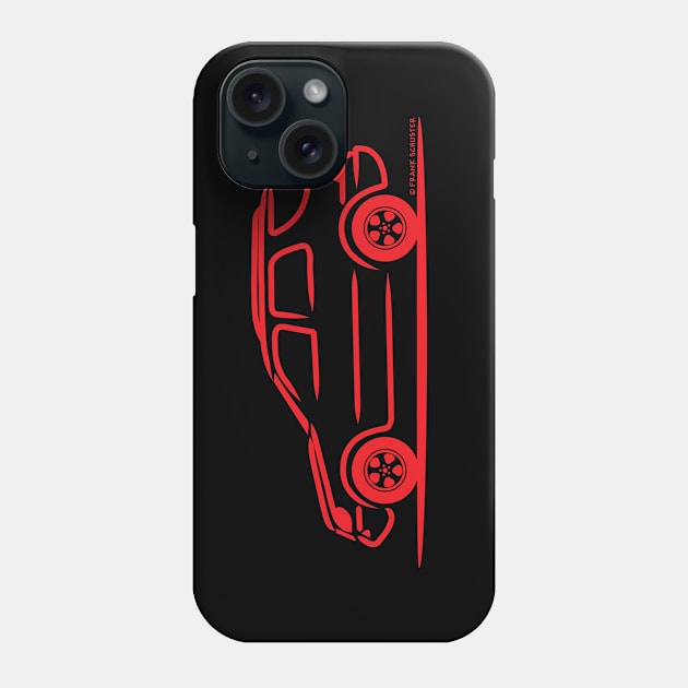 Mercedes Benz ML W163 Red Phone Case by PauHanaDesign