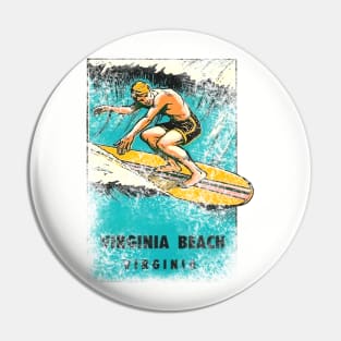 Virginia Beach Vintage Surfing Pin