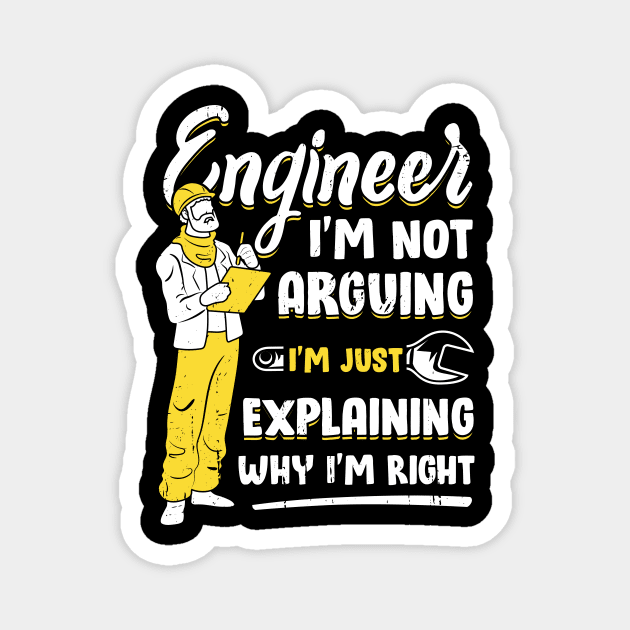 Funny Engineering Engineer Gift Magnet by Dolde08