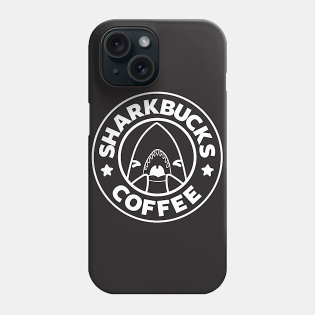 Sharkbucks Logo [Black] Phone Case by bytesizetreasure