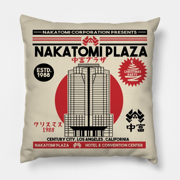 Nakatomi Plaza Pillow by carloj1956