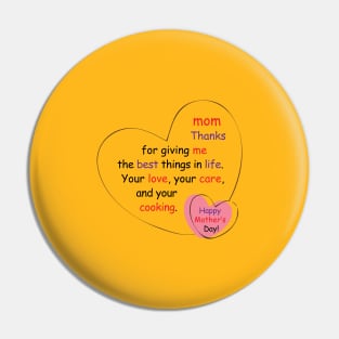 thanks mom, Happy Mother's Day... Pin