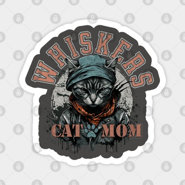 Grunge Cat Mom Magnet by HolidayBug