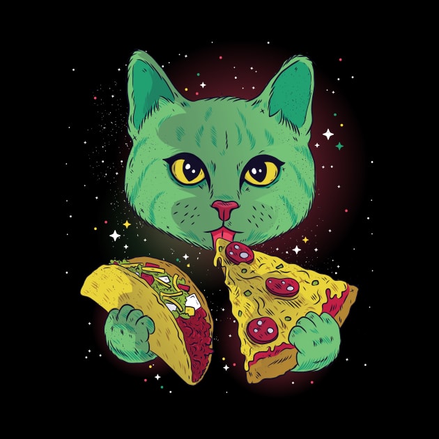 Cosmic Kitty x Food is Life by BlaseCo