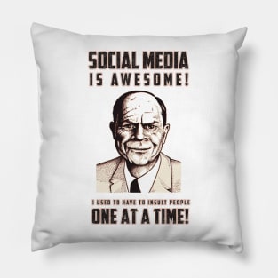 Social Media is Awesome Pillow