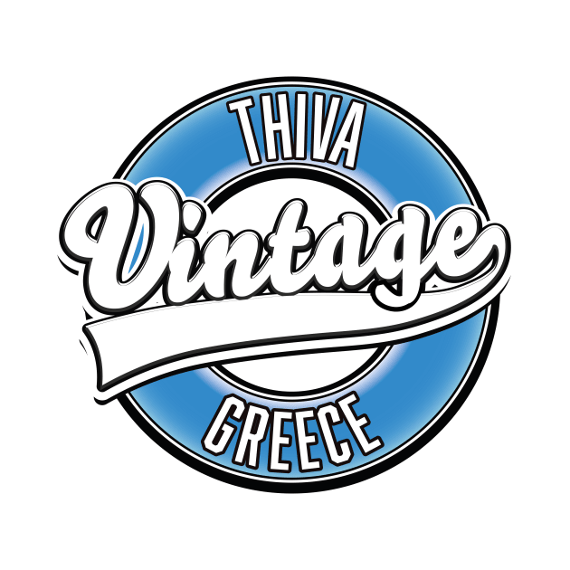 Thiva greece vintage logo by nickemporium1