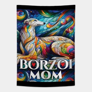 Borzoi mom, stained glass. I love borzois. Tapestry