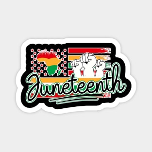 Juneteenth Flag With Raised Fist Magnet