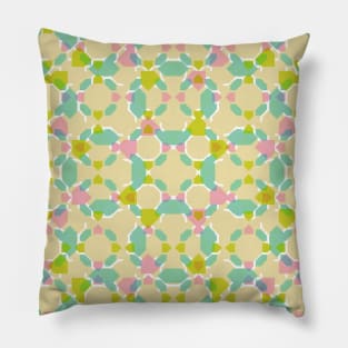 Pastel Bubblegum Kaleidoscope Pillow