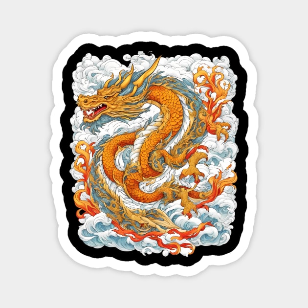 Dragon Carving Magnet by animegirlnft