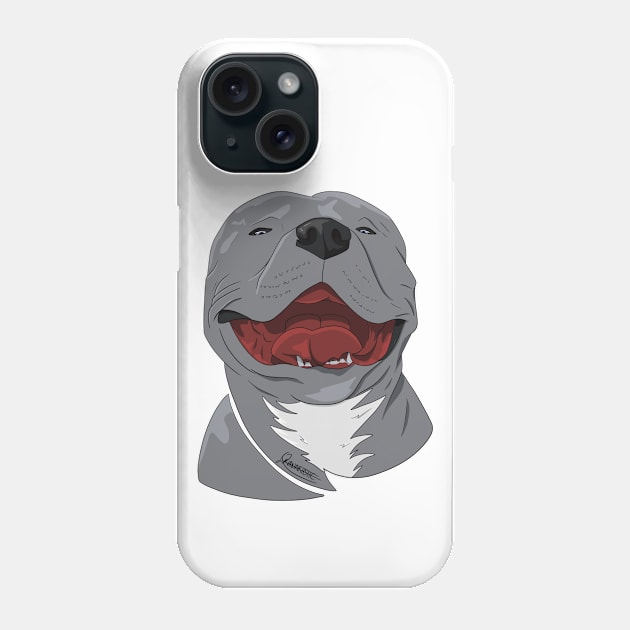 Happy Pitbull Phone Case by Orianartistic