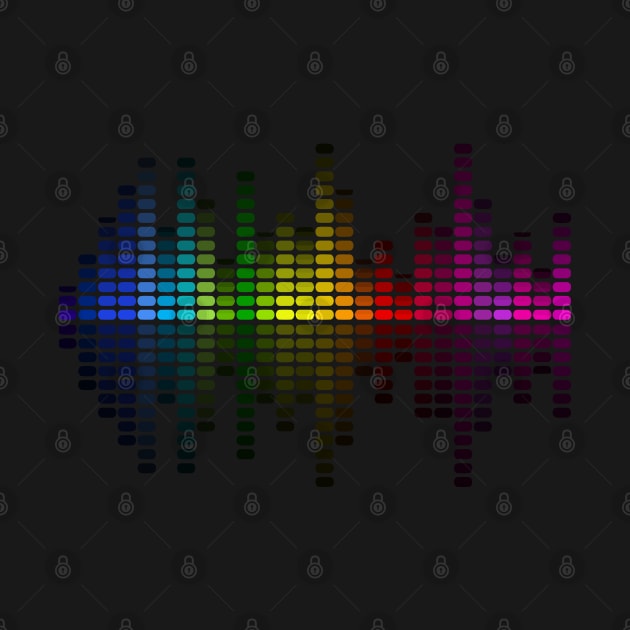 DJ EDM Equalizer Rainbow by jplanet