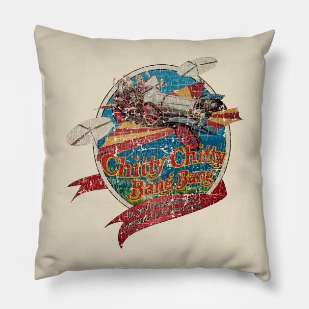 Chitty Chitty Bang Bang 1968 Pillow by Thrift Haven505