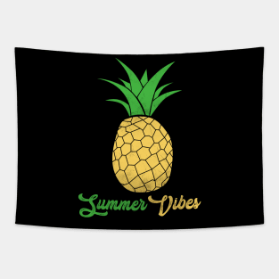 Summer Vibes Pineapple Tapestry