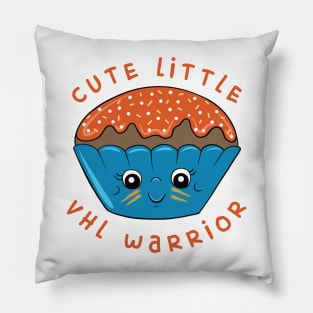 Cute Little VHL Warrior - Von Hippel- Lindau Cupcake design Pillow