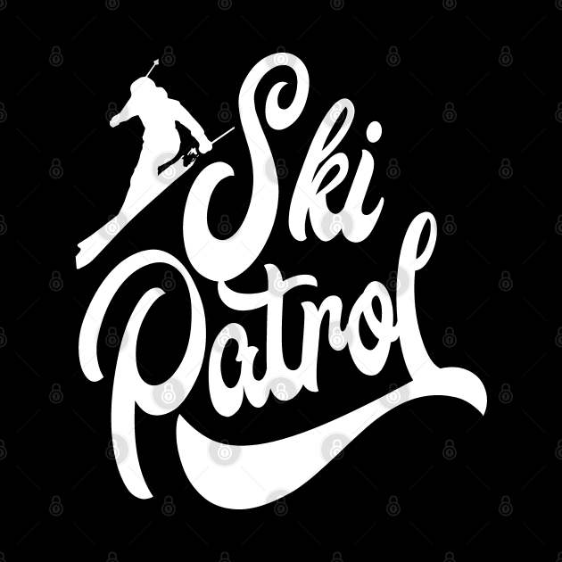 Ski Patrol Rescuing Mountain Rescuer Team Rescue by dr3shirts