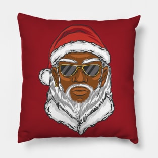 Black Santa Cartoon Pillow