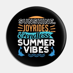 Sunset Waves & Summer Adventures - Cool Summer Vibes Pin