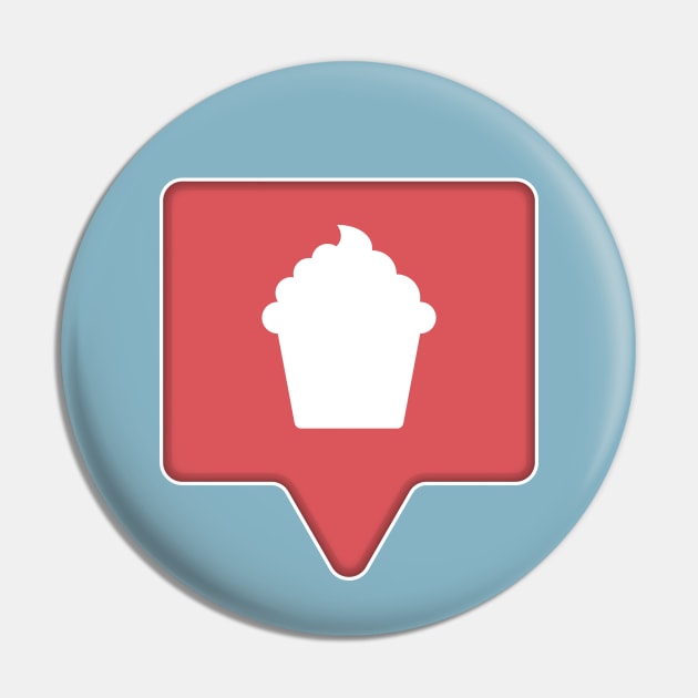 Cupcake Notification Pin by Phil Tessier