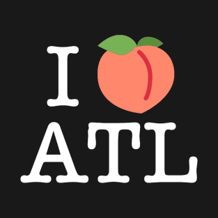 I Peach Atlanta (White Lettering) T-Shirt