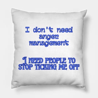 Mental Health Awareness - anger management Pillow