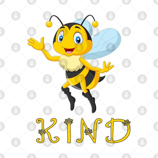 Be Kind Cute Bee by Retro Vintage