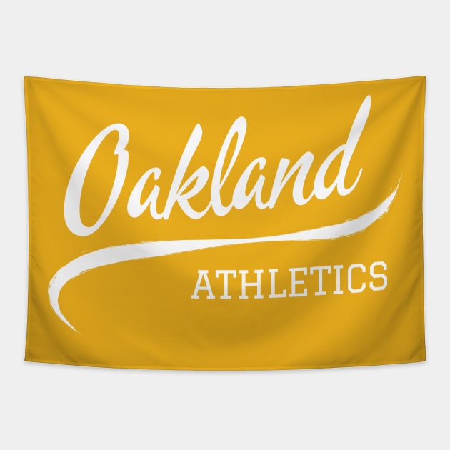 Oakland Athletics Wave Tapestry by CityTeeDesigns