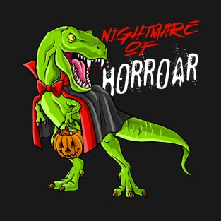 Vampire Lugosi Halloween T Rex Dinosaur Dracula T-Shirt