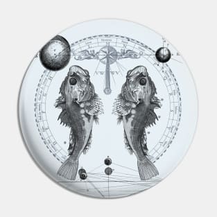 Pisces Zodiac Sign Pin