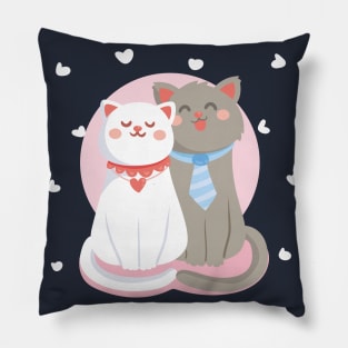 Cats in Love Pillow