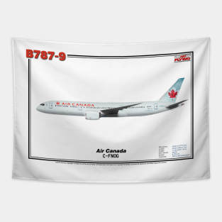 Boeing B787-9 - Air Canada (Art Print) Tapestry