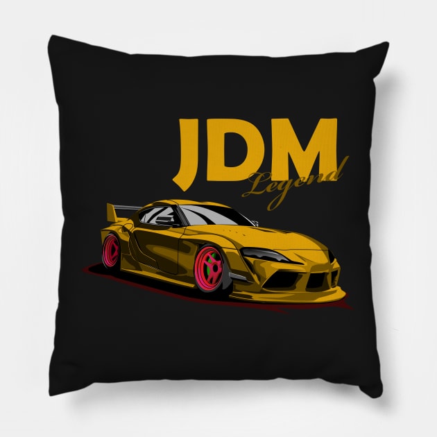 SUPRA MK5 A90 Pillow by ASAKDESIGNS