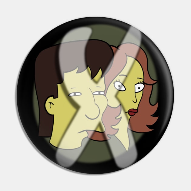 The X Files Mulder and Scully Pin by Jamie Collins