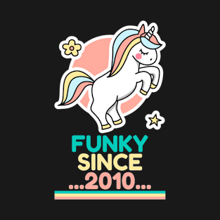 2010 Unicorn Birthday Gift T-Shirt