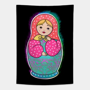 Colorful matryoshka doll Tapestry