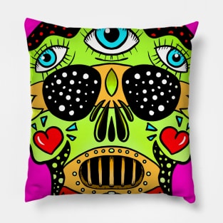 Candy skull 3 Pillow