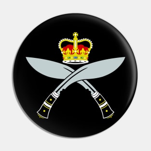 Mod.2 Gurkhas Nepali soldiers Pin