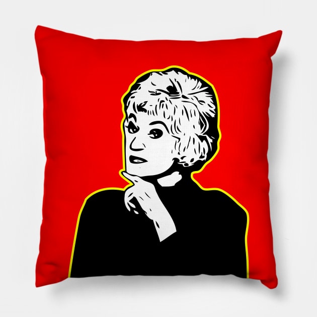 Bea Arthur | Golden Girl | Pop Art Pillow by williamcuccio