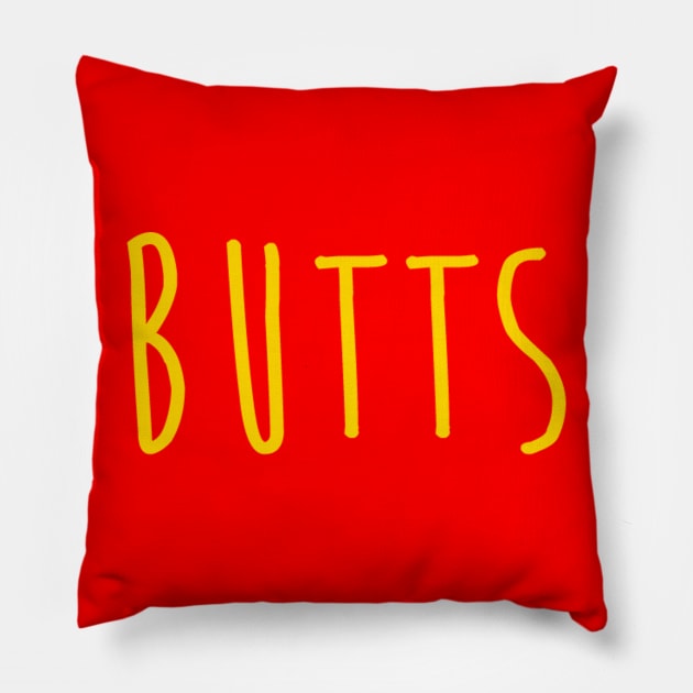 Butts Pillow by lyndsayruelle