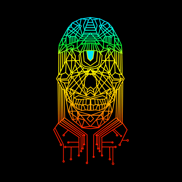 Electronic skull cyclop by Logard