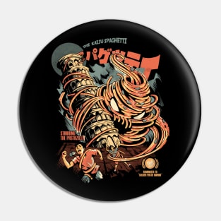 The Kaiju Spaghetti - Black Version Pin