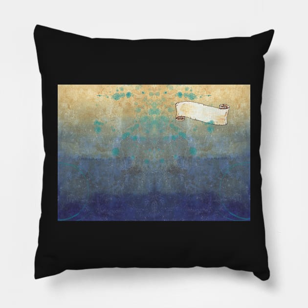 Write your own story - sea Pillow by Schpog