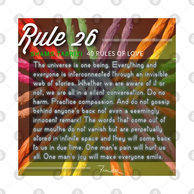 40 RULES OF LOVE - 26 by Fitra Design