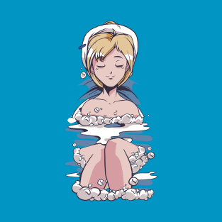 Anime girl in bath T-Shirt