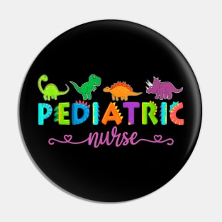 PICU Pediatric Nurse Dinosaurs Peds Nurse Pin