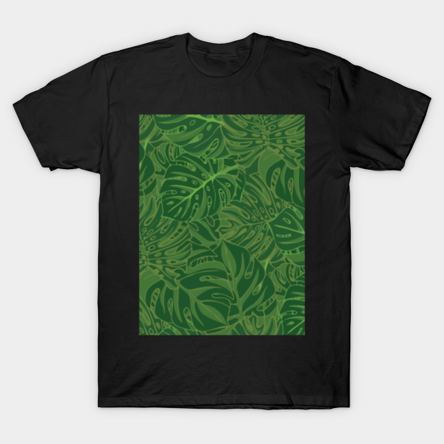 Discover Green Tropical Foliage - Green - T-Shirt