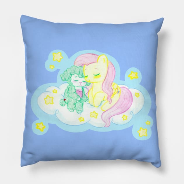 Gentle Heart + Fluttershy Pillow by TheRainbowMaiden