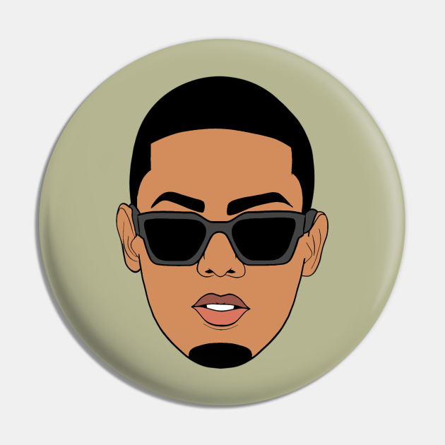 Myke Towers Face Cartoon - Myke Towers - Pin | TeePublic Myke Towers Face Cartoon - Myke Towers - Pin | TeePublic